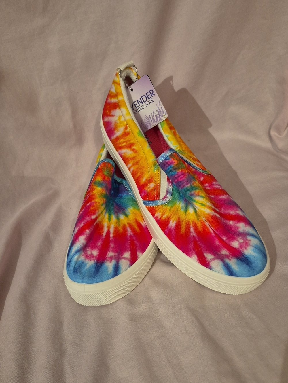 Women’s Tie-Dye Slip-On Canvas Sneakers in Multicolor